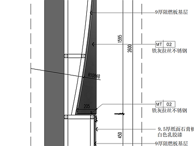 现代墙面节点 电视背景墙 木饰面节点 家装节点 施工图