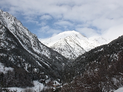 北欧风景 雪山 雪景