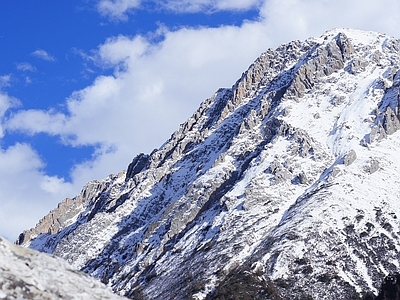 北欧风景 雪山 雪景