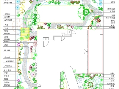 现代庭院 私家庭院 花园庭院 别墅庭院 施工图