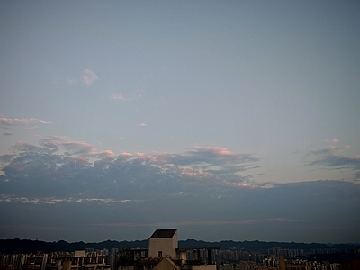 现代天空外景 阴天天空 夕阳天空