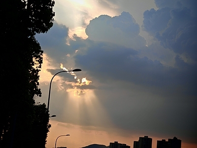 现代天空外景 阴天天空