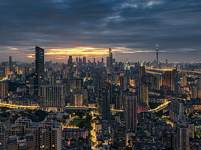 现代风景 城市夜景