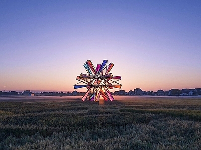 现代风景 乡村大地艺术景观 大地艺术景观装置 网红打卡景观