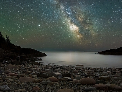 现代天空外景 星空 夜晚天空 宇宙