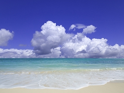 现代天空外景 海边白天天空