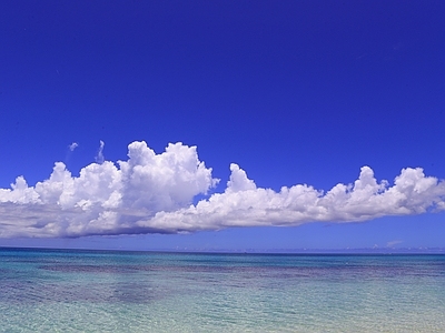 现代天空外景 海边白天天空