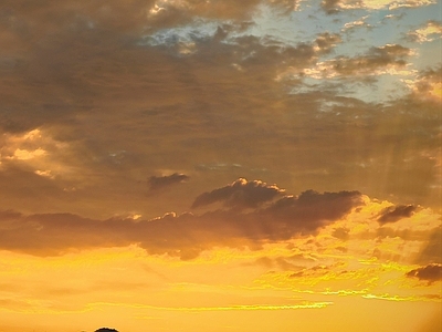 现代天空外景 黄昏天空 夕阳天空