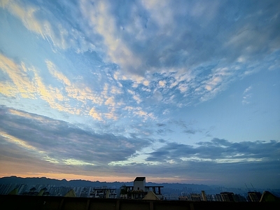 现代天空外景 白天天空 夕阳天空