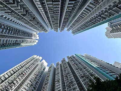 现代天空外景 城市 高楼 天空