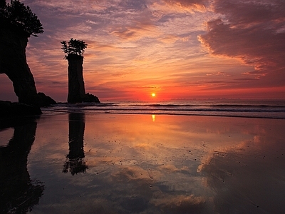 现代新中式天空外景 黄昏天空 夕阳天空 夜晚天空