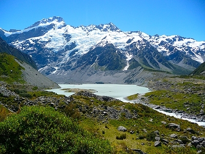 现代新中式风景 农田 花园 山 白天