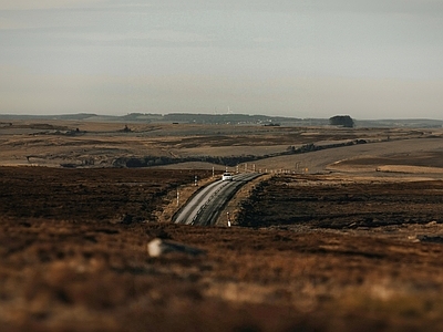 现代风景 公路 荒野 野外 自然 荒漠