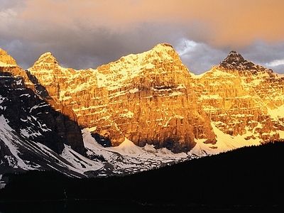 现代风景 山 白天