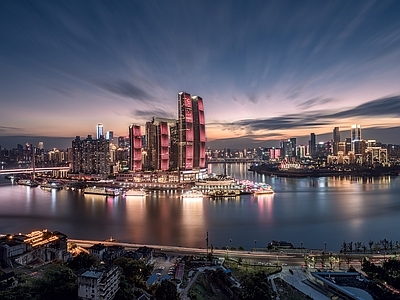 现代城市外景 广场外景 夜晚城市 夕阳城市 道路外景