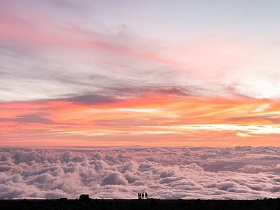 现代风景 夕阳 天空 黄昏 晚霞