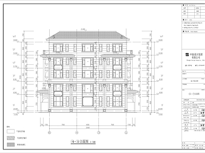 新中式别墅建筑 独栋别墅 施工图