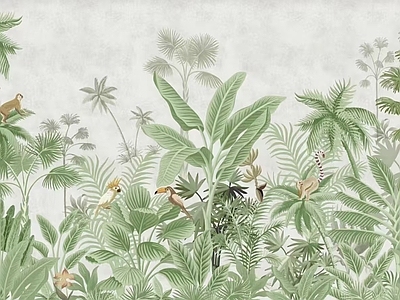 法式美式壁画 花鸟壁画 艺术壁画 植物壁画 法式壁纸 美式壁纸