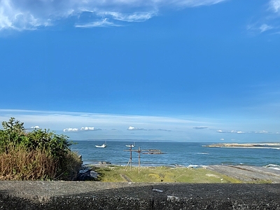 现代风景 海洋 白天 海滩 天空