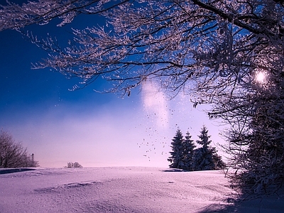 北欧风景 雪景