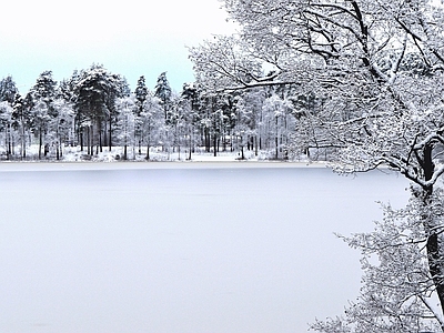 北欧风景 雪景