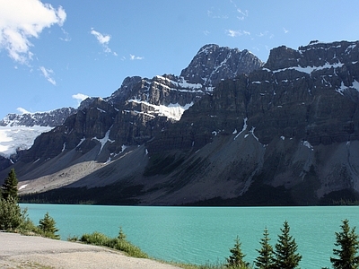 北欧风景 山 湖水