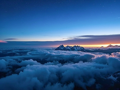 现代天空外景 夜晚天空 黄昏天空 夕阳天空