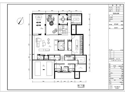 建筑平面图 现代风别墅平面图 施工图