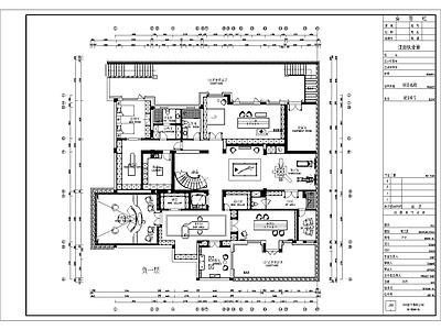 建筑平面图 别墅平面布置图 施工图