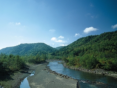 现代风景 河流