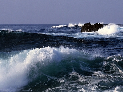 现代风景 海洋 海浪