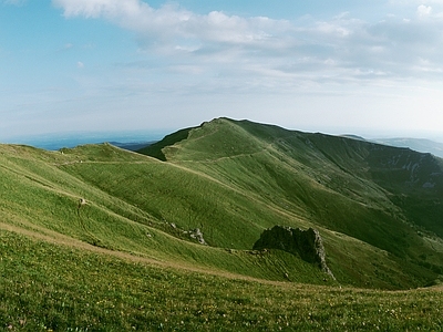 现代风景 青山 山 白云