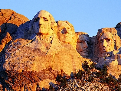 现代风景 拉什莫尔山 总统山 美国总统山