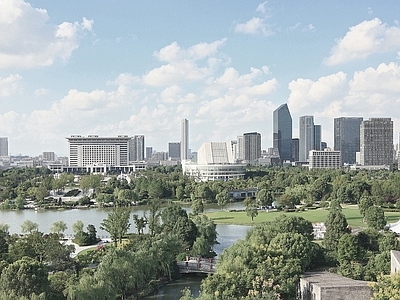 现代小区外景 白天小区外景