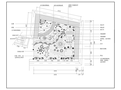 现代新中式屋顶花园 花园景观 私人花园 庭院景观 公园绿化 私人别墅 施工图