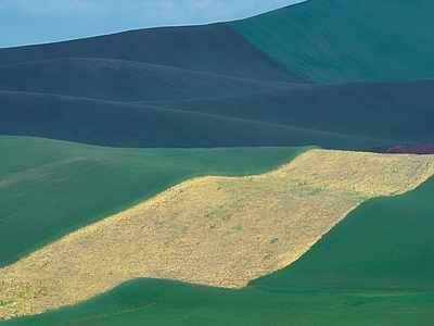 现代极简挂画 艺术挂画 山丘草原美景 风景画