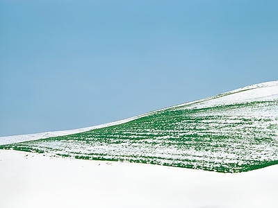 现代极简挂画 艺术挂画 风景艺术画 白雪蓝天