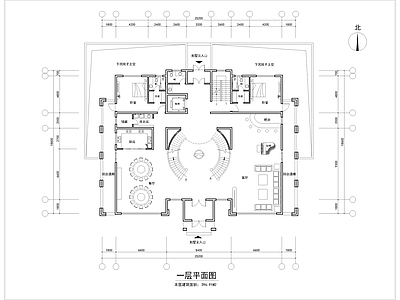 新中式中式别墅建筑 三层豪华别墅自建 带院子花园 有地下一层 带电梯 居住使用功能齐全 平面图