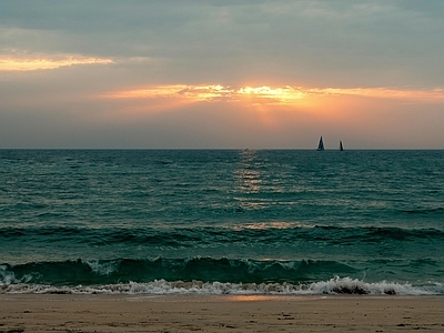 现代天空外景 海边天空外景 白天天空