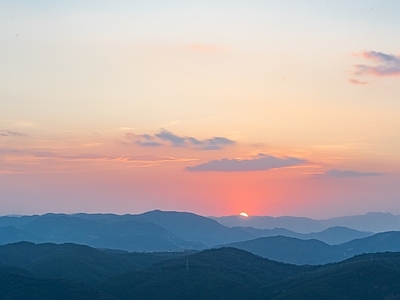 现代天空外景 外景黄昏天空