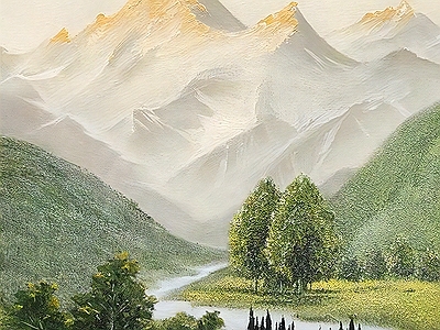 现代侘寂挂画 现代风景肌理画 风景装饰画 侘寂山水装饰画 彩色肌理山水挂画