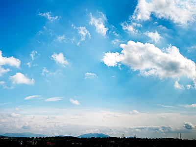 现代天空外景 白天天空