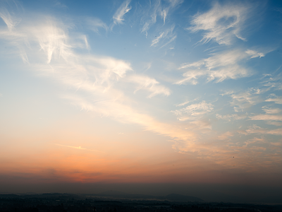 现代天空外景 清晨天空 黄昏天空