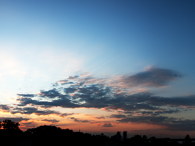 现代天空外景 清晨天空 黄昏天空