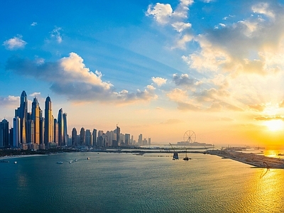 现代城市外景 夕阳城市 白天城市外景 风景