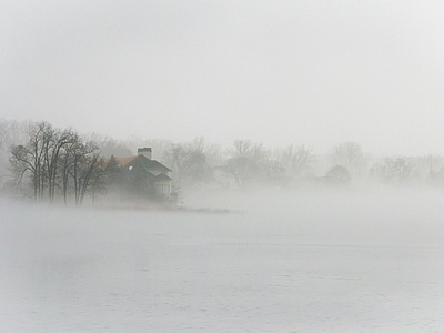 现代其它外景 雾 风景 雪景 窗外景