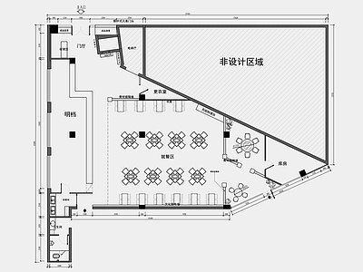 新中式中餐厅 中式餐厅 胡辣汤 早餐店 餐厅 餐厅平面图