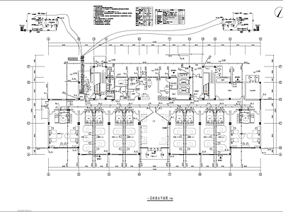 建筑给排水 医院 颐养中心 施工图