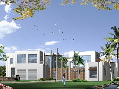 现代简约别墅建筑 三层别墅 图纸 含效果图  自建房设计图纸 独栋别墅 施工图