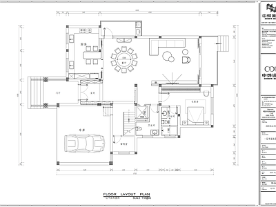别墅 现代两层半独栋 别 施工图